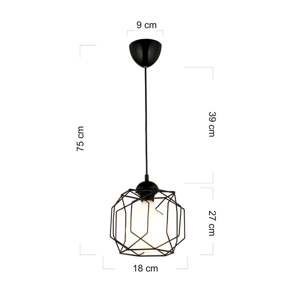  Nisa Luce Defne Tekli Sarkıt - Siyah