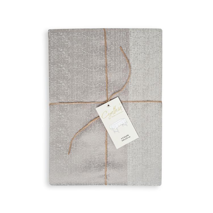  Cynthia Stone Masa Örtüsü 160x250 cm- Gri