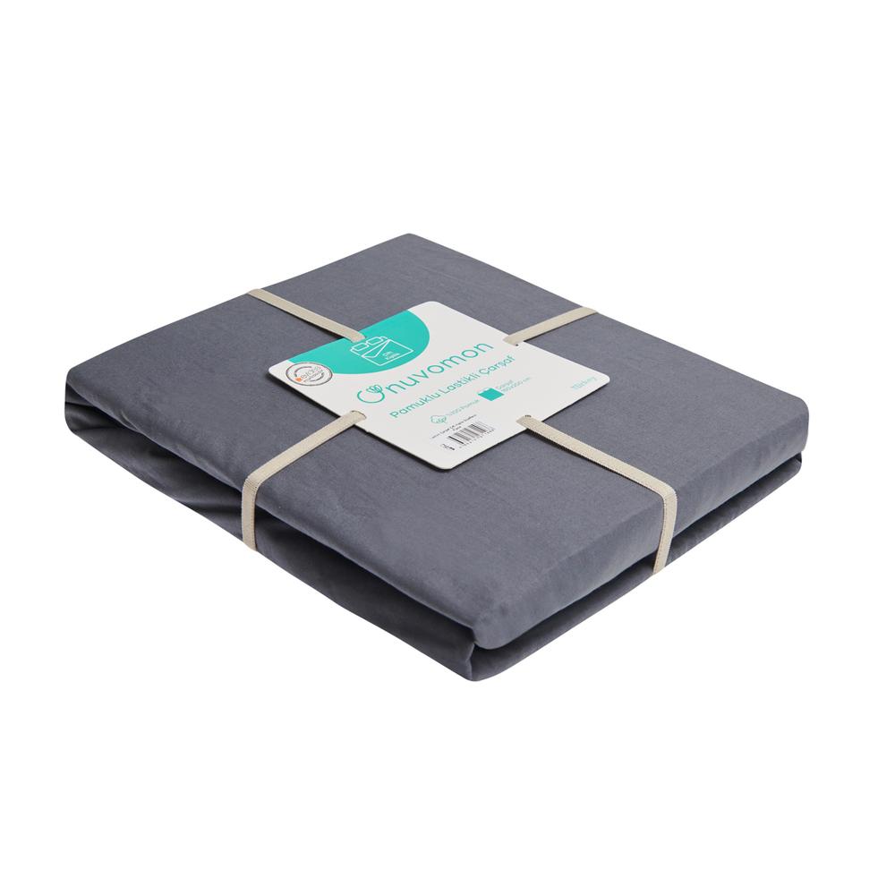  Nuvomon Çift Kişilik Çarşaf - Füme