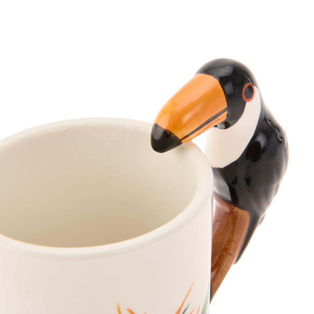  Benante Papağan Figürlü Kupa - Renkli - 400 ml