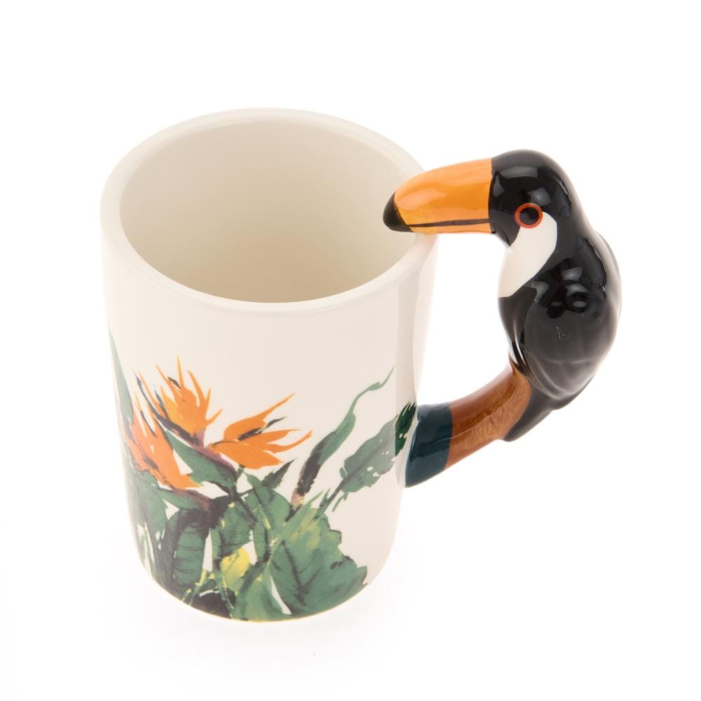  Benante Papağan Figürlü Kupa - Renkli - 400 ml