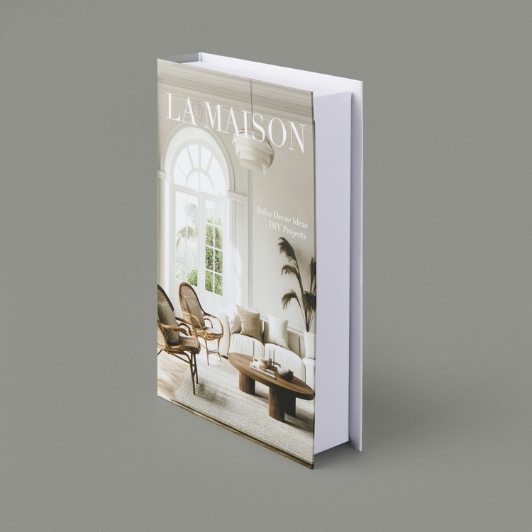  Evidea Deco La Maison Dekoratif Kutu - Gri / Beyaz - 27 cm